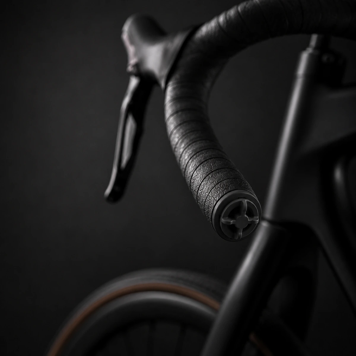 clango Fahrradklingel integriert im Lenkerende eines Rennrads